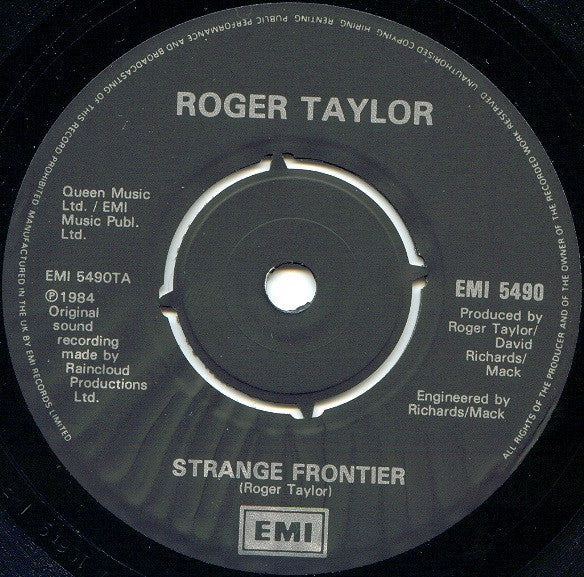 Roger Taylor : Strange Frontier (7", Single)