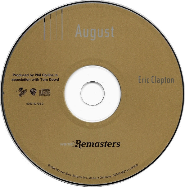 Eric Clapton : August (CD, Album, RE, RM)