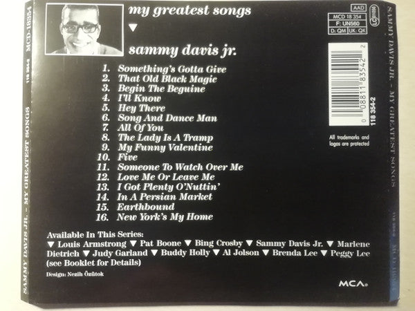 Sammy Davis Jr. : My Greatest Songs (CD, Comp, RE)