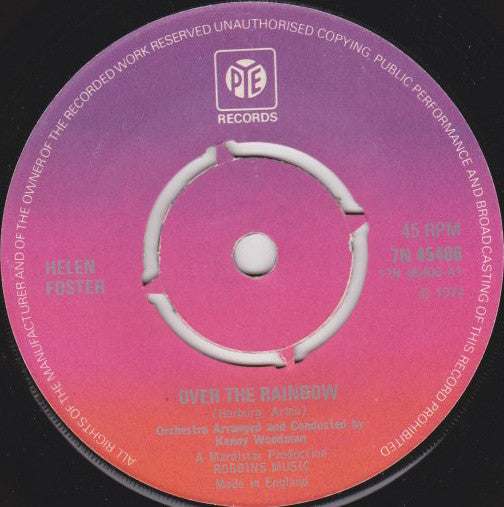 Helen Foster : Over The Rainbow (7", Single)