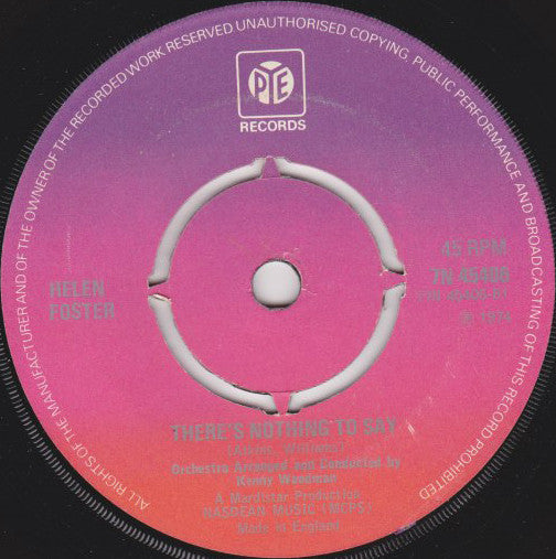 Helen Foster : Over The Rainbow (7", Single)