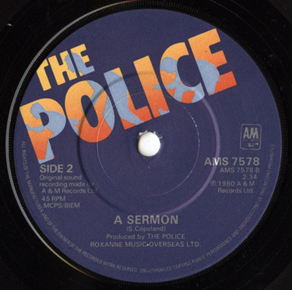 The Police : De Do Do Do, De Da Da Da (7", Single)