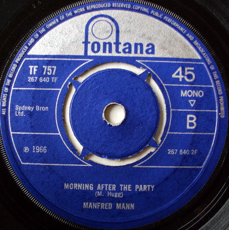 Manfred Mann : Semi-Detached, Suburban Mr. James (7", 4 P)