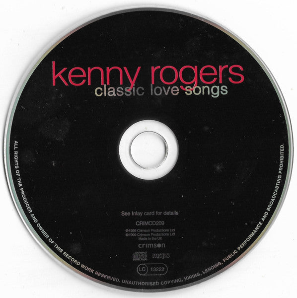 Kenny Rogers : Classic Love Songs (CD, Comp)