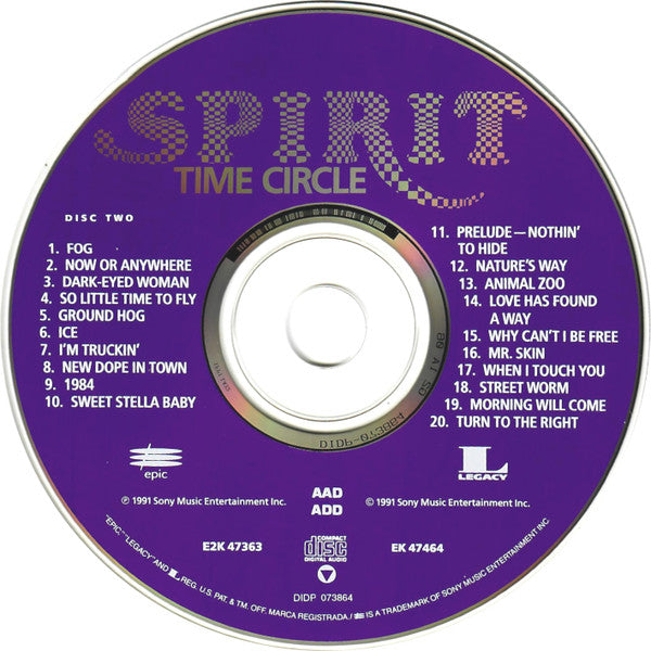 Spirit (8) : Time Circle (1968-1972) (2xCD, Comp, RE, RM, Son)