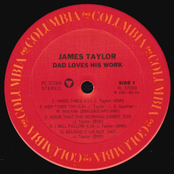 James Taylor (2) : Dad Loves His Work (LP, Album, RE)