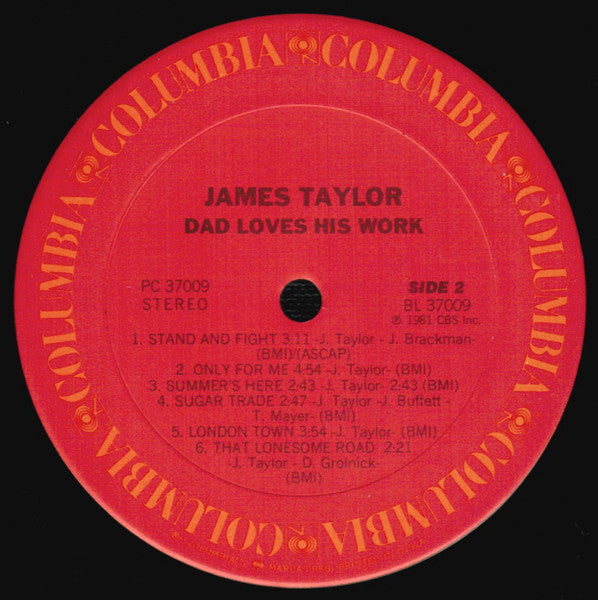 James Taylor (2) : Dad Loves His Work (LP, Album, RE)