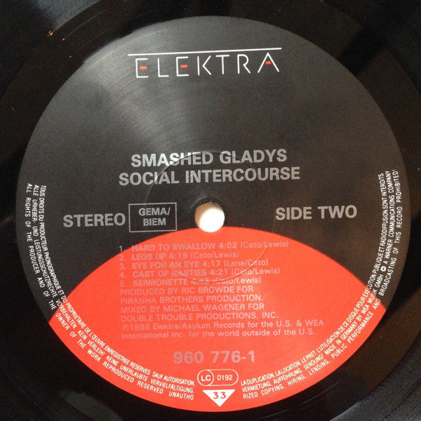 Smashed Gladys : Social Intercourse (LP, Album)