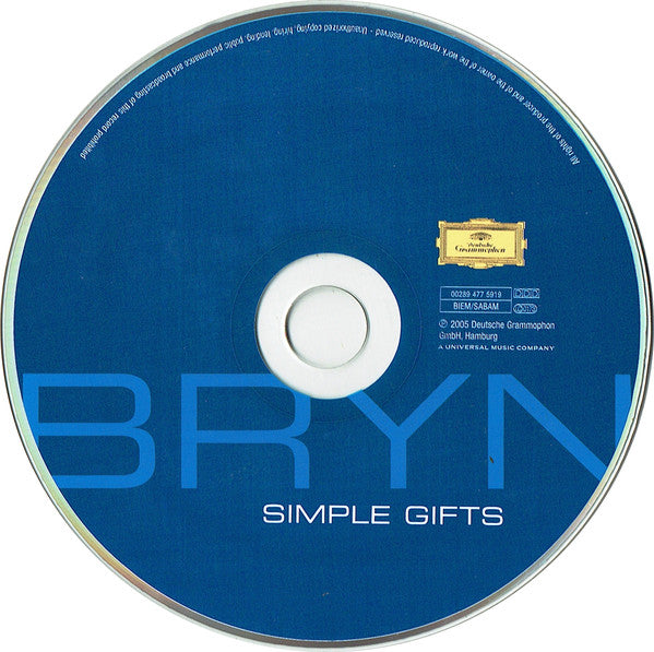 Bryn Terfel : Simple Gifts (CD, Album)