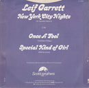 Leif Garrett : New York City Nights c/w Once A Fool / Special Kind Of Girl (7", Single, Pos)