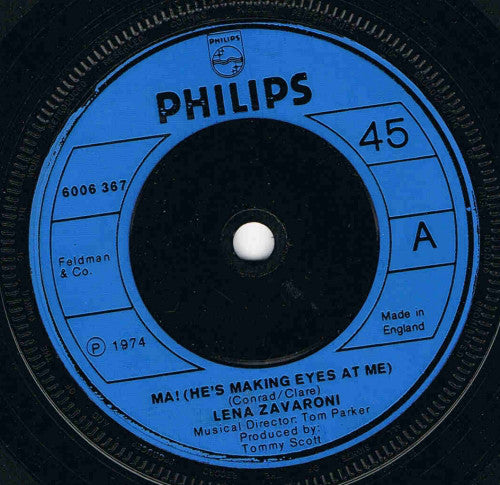 Lena Zavaroni : Ma! (He's Making Eyes At Me) (7", Single)