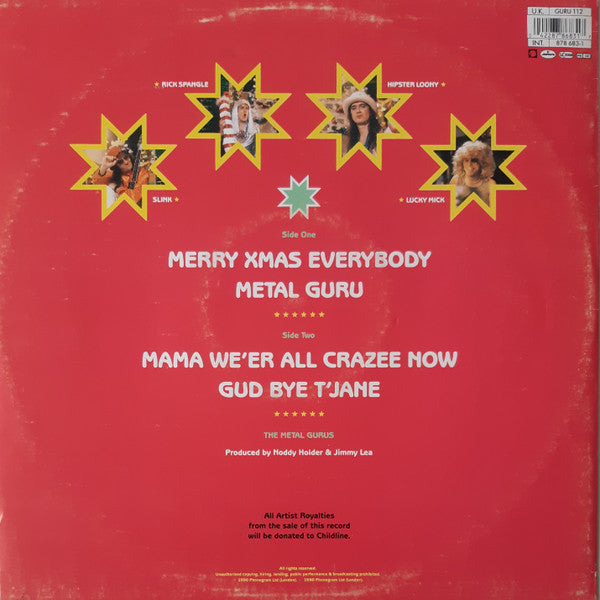 The Metal Gurus : Merry Xmas Everybody (12")