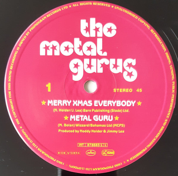 The Metal Gurus : Merry Xmas Everybody (12")