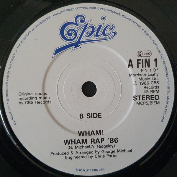 Wham! : The Edge Of Heaven (7", Single)