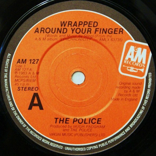 The Police : Wrapped Around Your Finger (7", Single, Red)