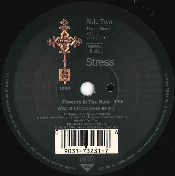 Stress (6) : Flowers In The Rain (7", Single)