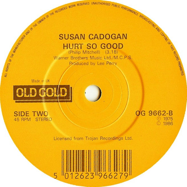 Barry Biggs / Susan Cadogan : Sideshow / Hurt So Good (7")