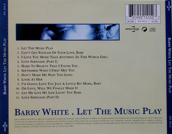 Barry White : Let The Music Play (CD, Comp)