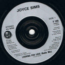 Joyce Sims : Looking For A Love (7", Single, Sil)