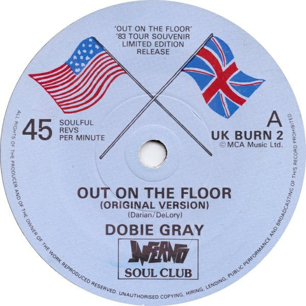 Dobie Gray : Out On The Floor (7", Single, Ltd, RE)