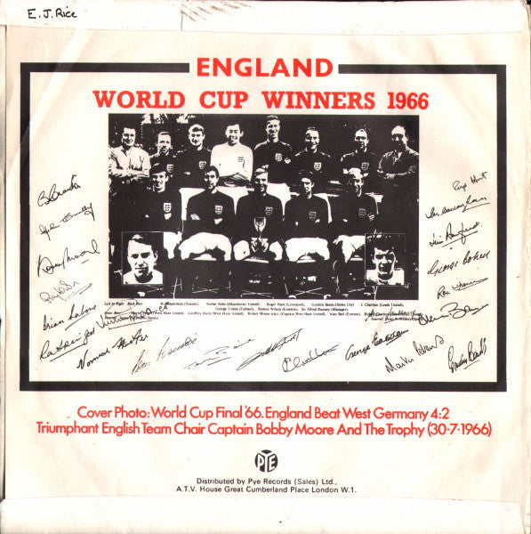 The England World Cup Squad : Back Home (7", Single, Pus)