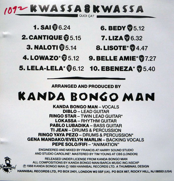 Kanda Bongo Man : Kwassa Kwassa (CD, Album)