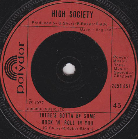 High Society (14) : Just For You (7", Single)