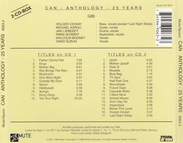 Can : Anthology - 25 Years (2xCD, Comp, RP)