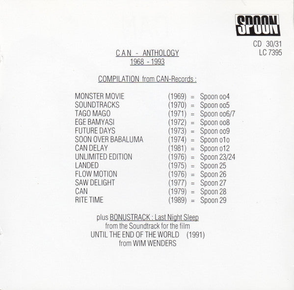 Can : Anthology - 25 Years (2xCD, Comp, RP)
