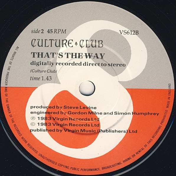 Culture Club : Karma Chameleon (7", Single, Pap)