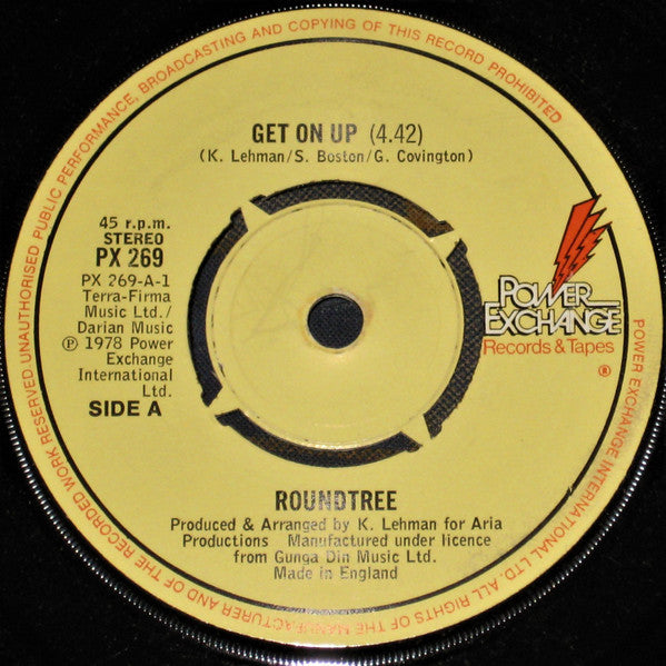 Roundtree : Get On Up (7", Single)