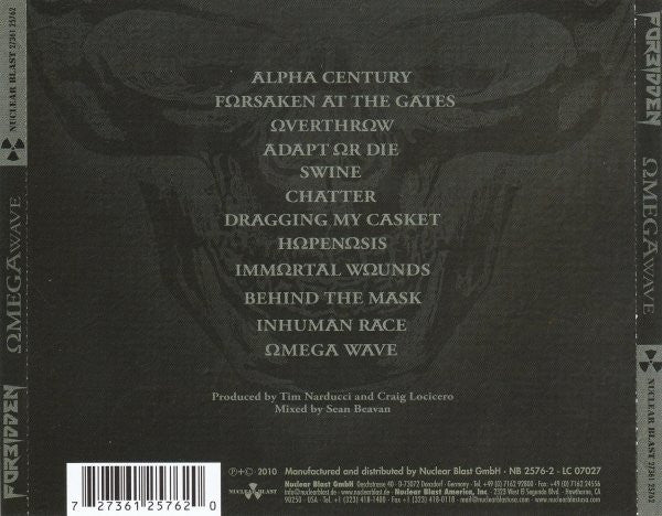 Forbidden (3) : Omega Wave (CD, Album, Ltd, O-C)