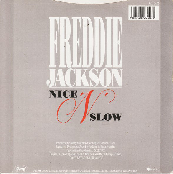 Freddie Jackson : Nice 'N' Slow (7", Single)