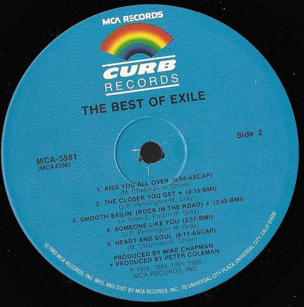 Exile (7) : The Best Of Exile (LP, Comp)