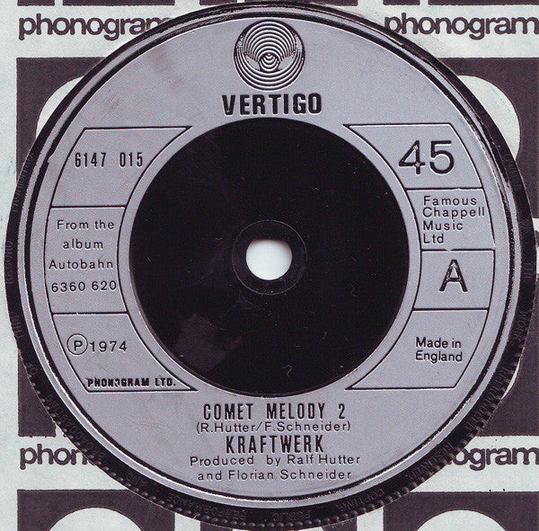 Kraftwerk : Comet Melody 2 (7", Single)