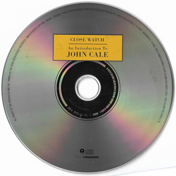 John Cale : Close Watch - An Introduction To John Cale (CD, Comp, RM)