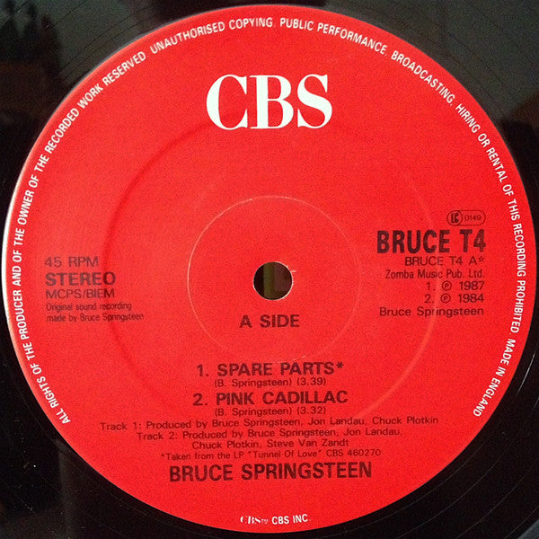 Bruce Springsteen : Spare Parts (12", Single)