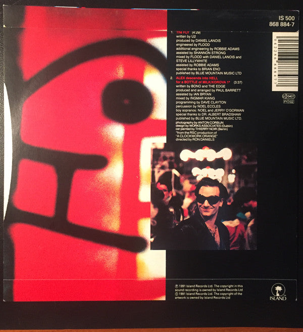 U2 : The Fly (7", Single, Pap)