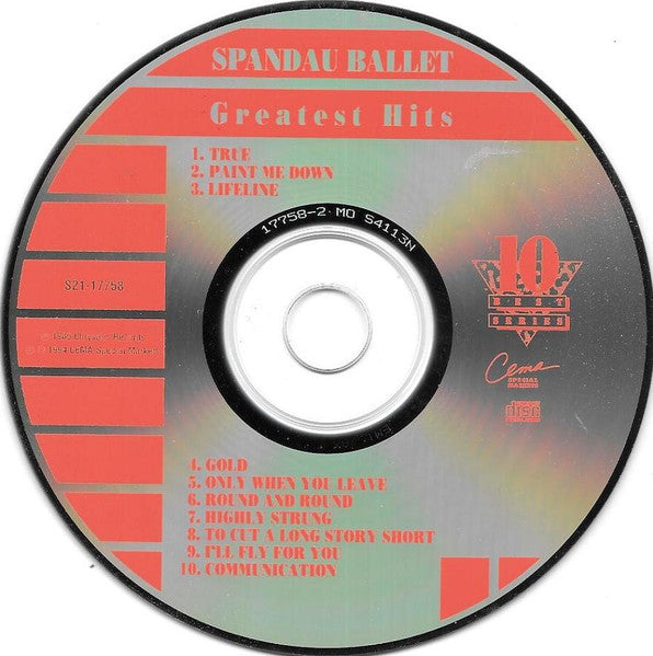 Spandau Ballet : Greatest Hits (CD, Comp, RP)