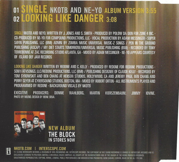 New Kids On The Block And Ne-Yo : Single (CD, Single)
