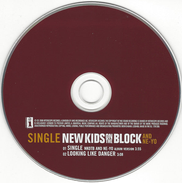 New Kids On The Block And Ne-Yo : Single (CD, Single)