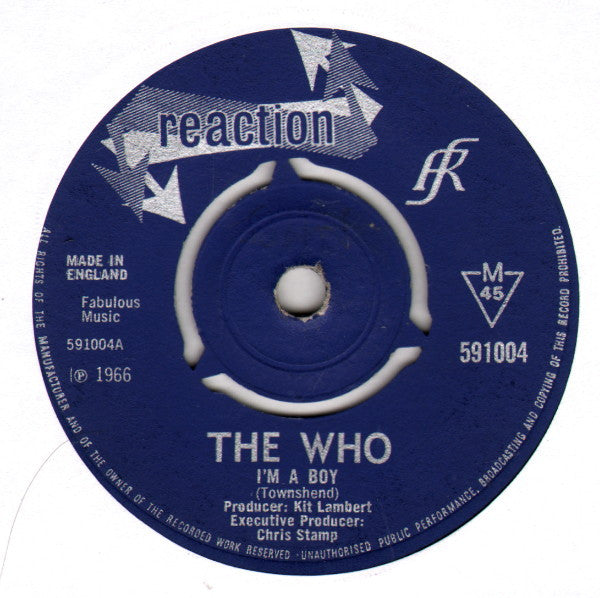 The Who : I'm A Boy (7", Single, Mono, 3-P)