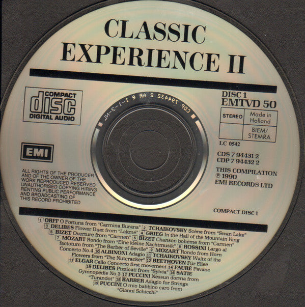 Various : Classic Experience II (2xCD, Comp)