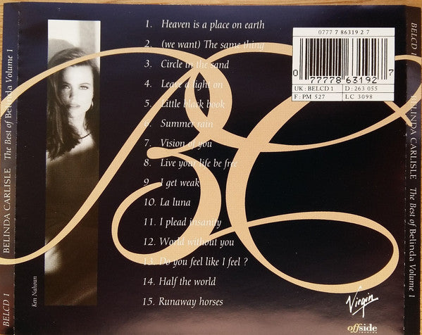 Belinda Carlisle : The Best Of Belinda Volume 1 (CD, Comp)