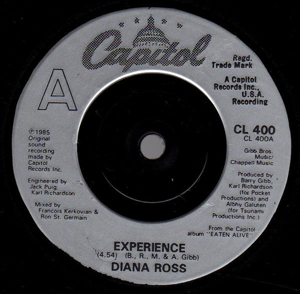 Diana Ross : Experience (7", Single, Unb)