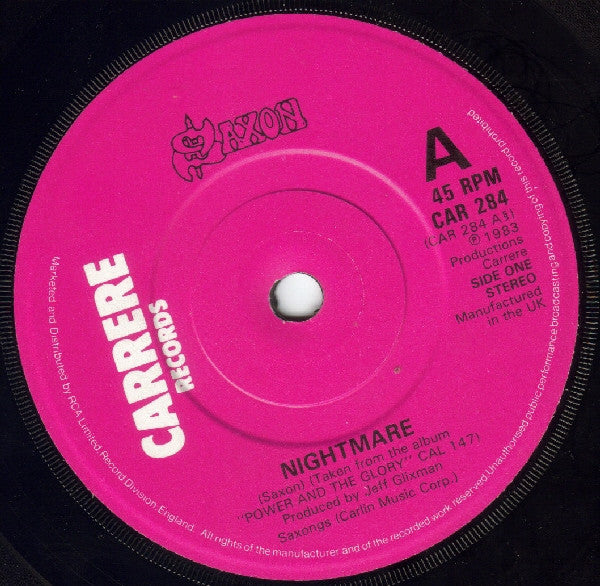 Saxon : Nightmare (7", Single)