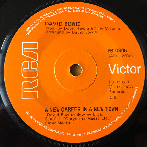 David Bowie : Sound And Vision (7", Single, Sol)