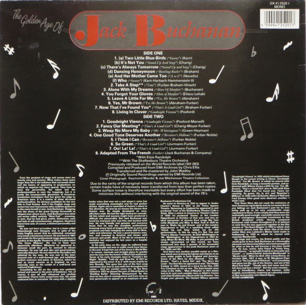 Jack Buchanan : The Golden Age Of Jack Buchanan (LP, Album, Comp, Mono)