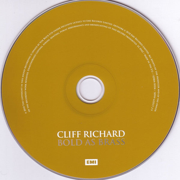 Cliff Richard : Bold As Brass (CD, Album)