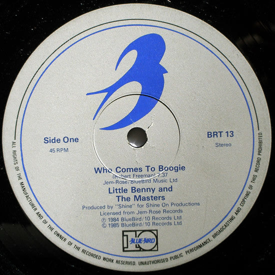 Little Benny And The Masters* : Who Comes To Boogie (12", Single)